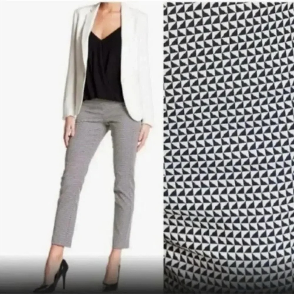 Theory Navalane Arlington Print Ankle Pant Size 8
